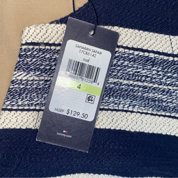 NWT Tommy Hilfiger  Bahama striped linen sheath dress, sz 4 - Picture 12 of 12